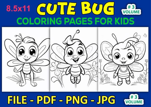 140 Cute Bug Coloring Pages for Kids