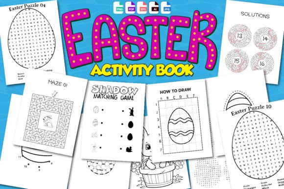 200 Easter Activity Book for Kids – KDP