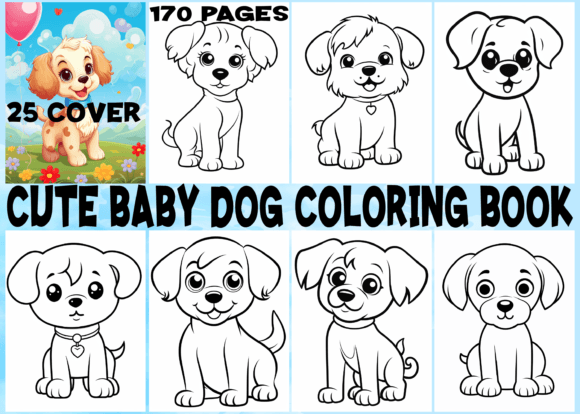 270 Cute Baby Dog Coloring Pages Kids