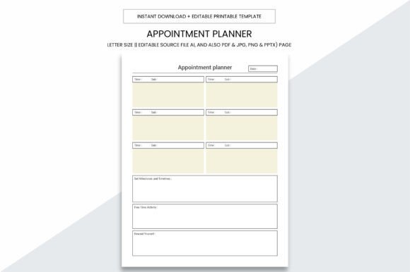 Appointment Planner Printable Template