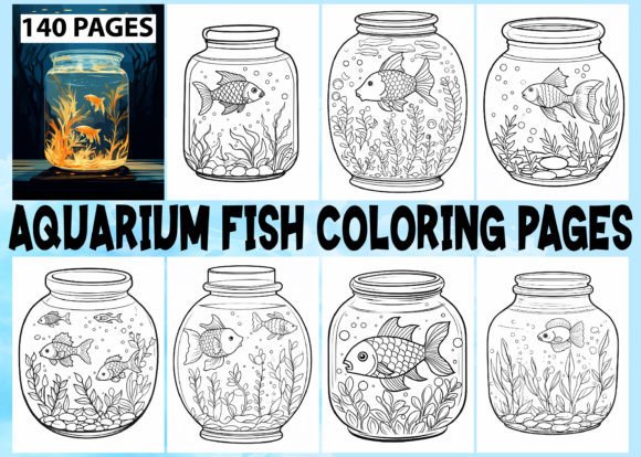 Aquarium Fish Coloring Pages for Kids