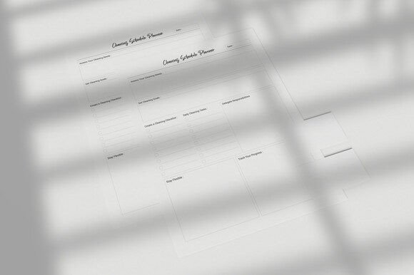 Cleaning Schedule Planner Printable