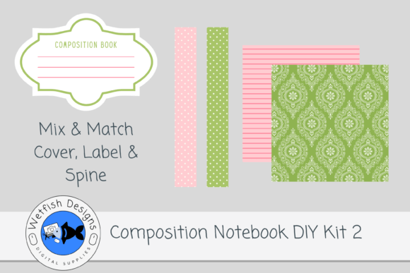 Composition Notebook DIY Kit 2 for Canva