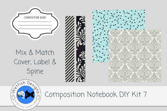Composition Notebook DIY Kit 7 for Canva