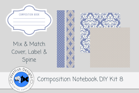 Composition Notebook DIY Kit 8 for Canva