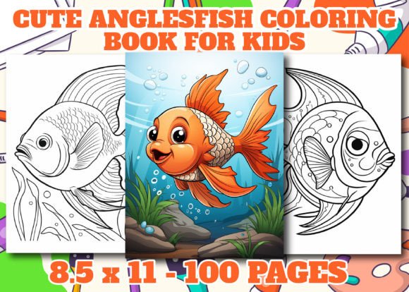 Cute Angles Fish Coloring Pages: A Scalable Creative Asset for Print-on-Demand and Educational Design