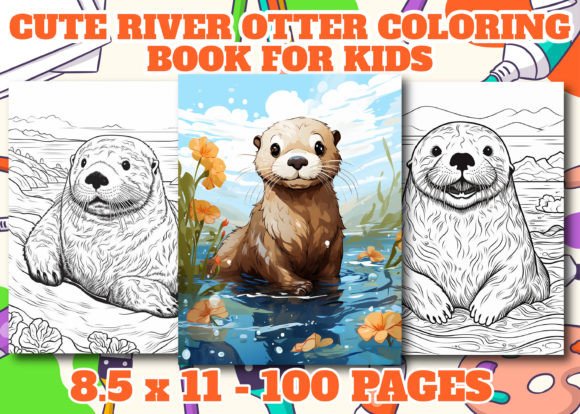 Cute River 2 Otter Coloring Pages: High-Resolution Digital Assets Built for Creators