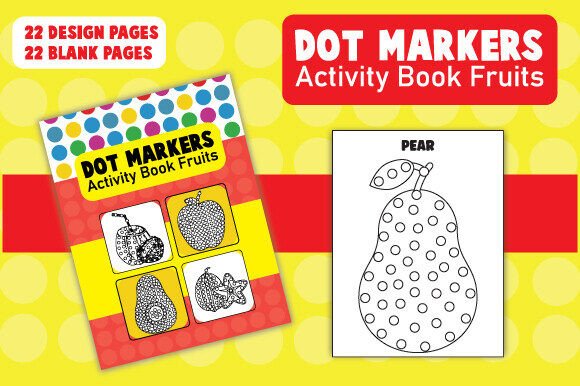 Dot Markers Activity Book Fruits - KDP