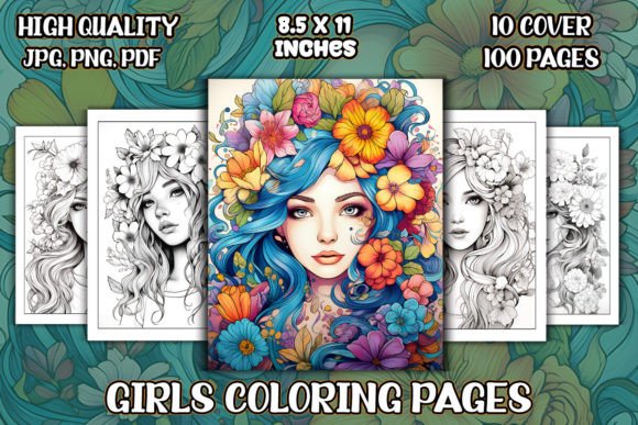 Girl Coloring Pages for Adults: Creative Fuel for Your KDP & POD Business