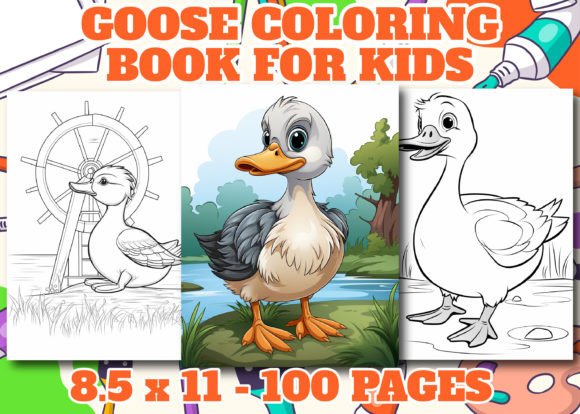 Goose Coloring Book for Kids