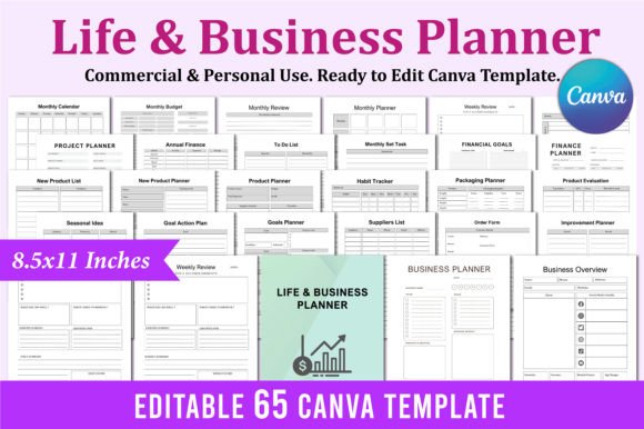 Life Business Planner for Canva KDP