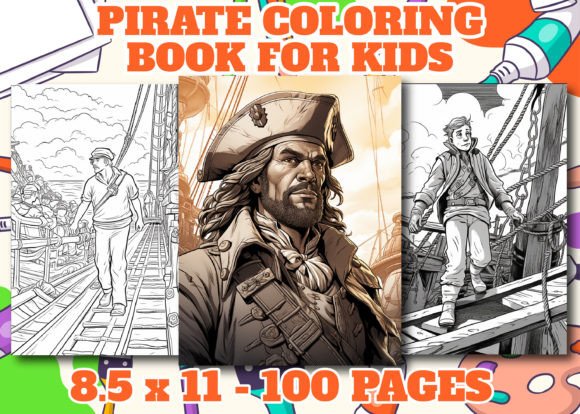Pirate 6 Coloring Pages for Adults