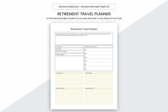 Retirement Travel Planner: A Practical Tool for Organized, Purposeful Travel Planning