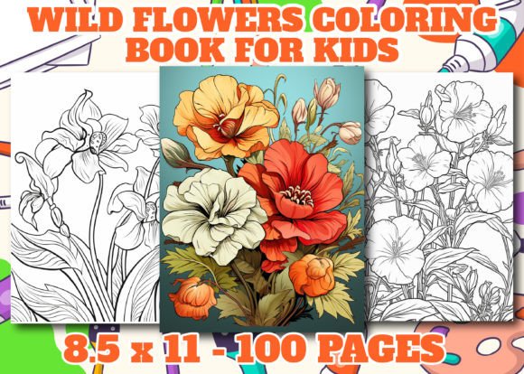 Wild Flowers Coloring Pages Adults