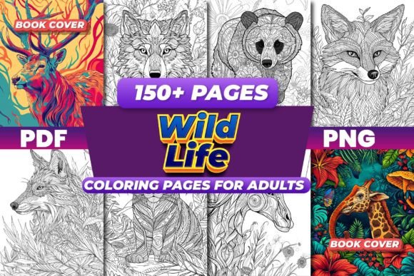 Wild Life Coloring Pages for Adults