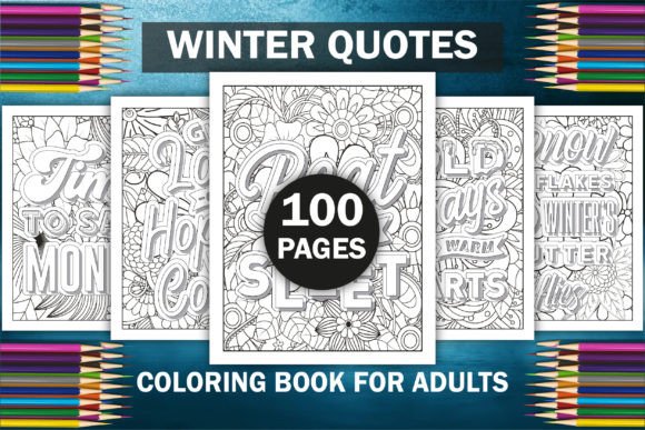 Winter and Snow Coloring Book Bundle