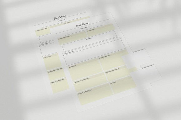 Work Planner Printable Page Notebook: A Strategic Tool for Modern Professionals and Creators
